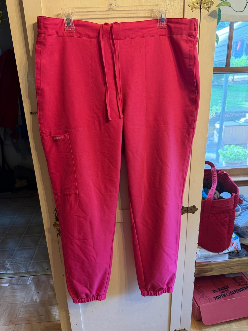 ✨5/$30✨ Cherokee Hot Pink Drawstring Jogger Scrub Pants